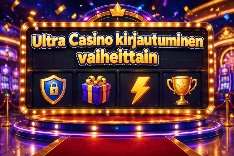 Ultra Casino kirjautuminen vaiheittain